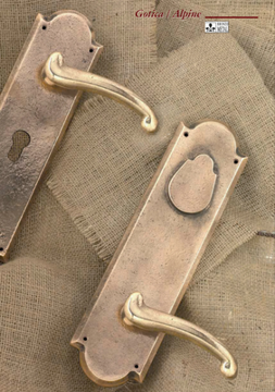 GOTICA - Classic style bronze door handle by GIARA ART DESIGN-BRONZE - view 3